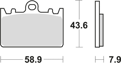 TRW BREAKPAD MCB 643 Bio -Standard