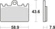 TRW BREAKPAD MCB 643 Bio -Standard