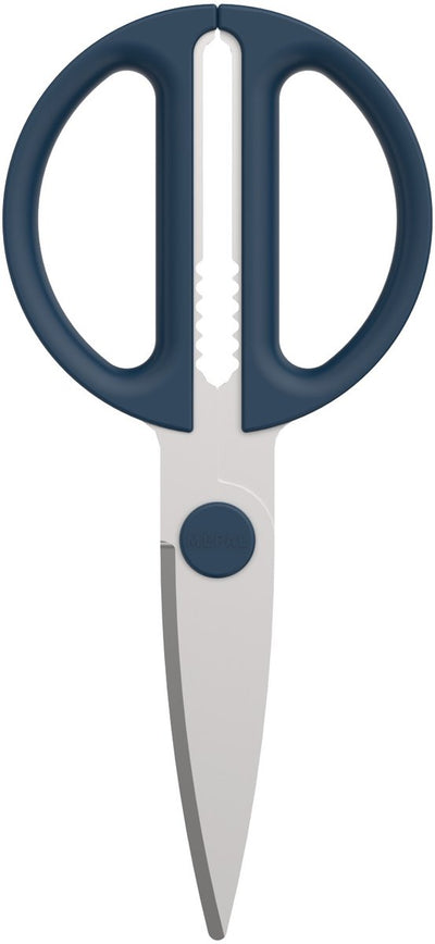 Mepal Schere Chef It – Küchenschere – Extrafunktion zum Knacken von Nüssen oder Öffnen einer Schale – ergonomischer Griff – Küchenutensilien – Marineblau