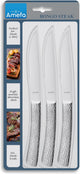 Amefa Bongo 3 Steakmesser XL - Edelstahl - spülmaschinenfest - Steak - gehämmertes Hochglanzdesign