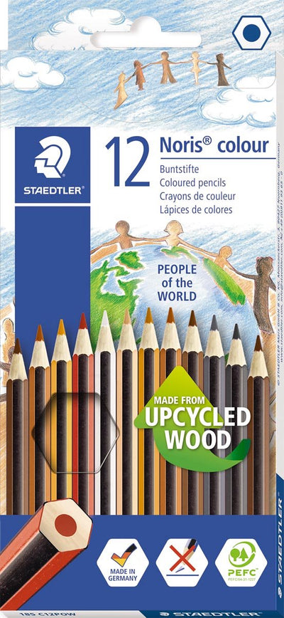 Staedtler Buntstift Noris Club People of the World 12 Buntstifte - Beigestifte - Beige Buntstifte - Hautfarbenstifte