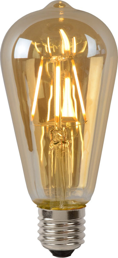 Lucide st64 - Glühlampe - ø 6,4 cm - LED dimmbar - E27 - 1x5W 2700K - Bernstein