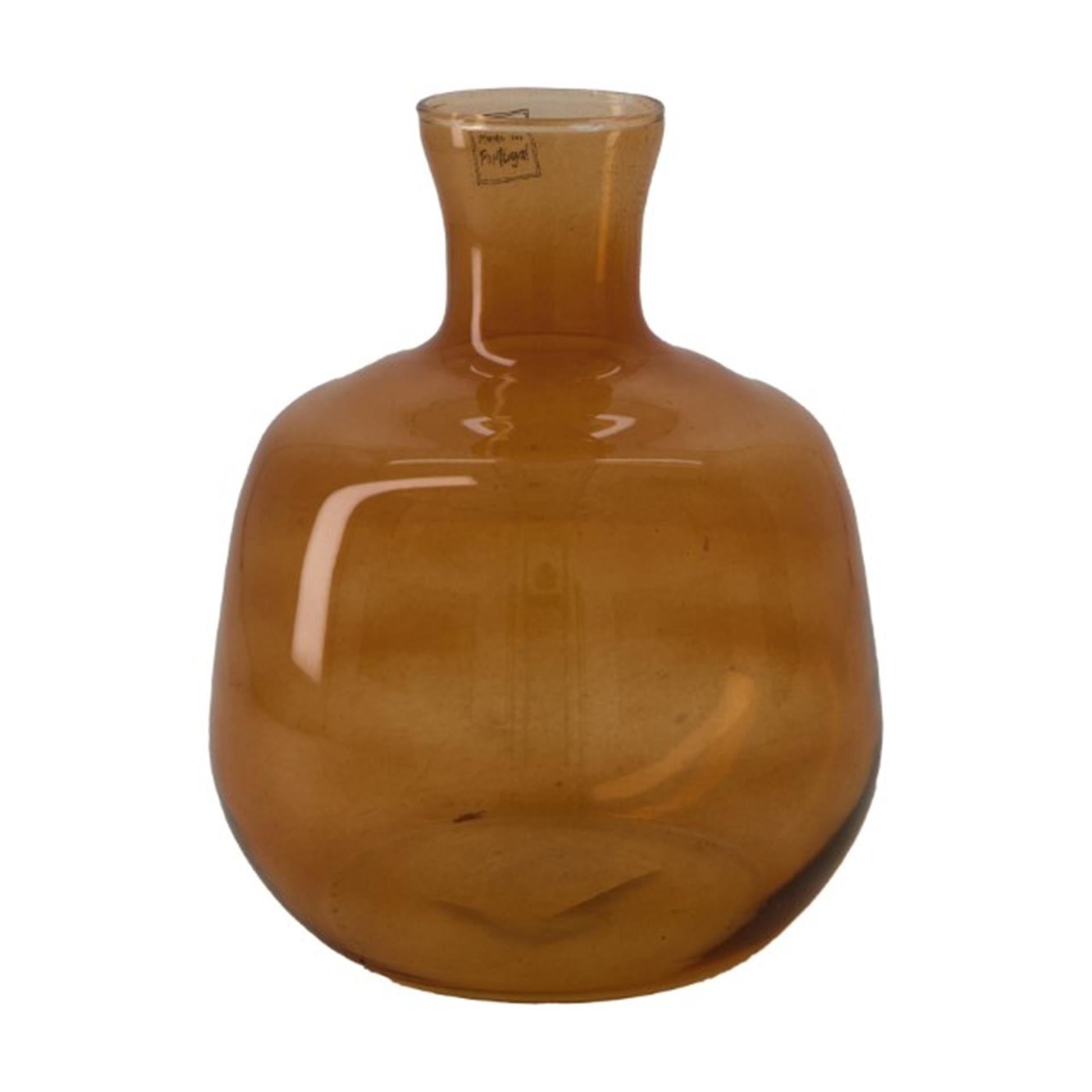 Natural Collections Vase aus Glas ø16,5x19cm braun