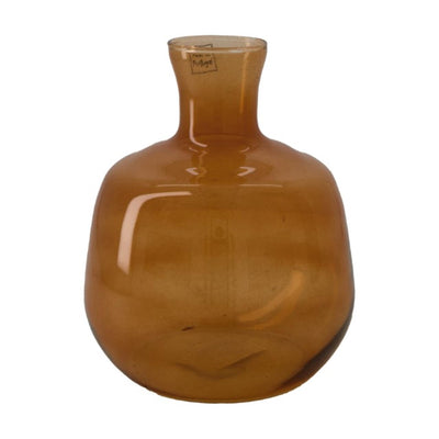 Natural Collections Vase aus Glas ø16,5x19cm braun
