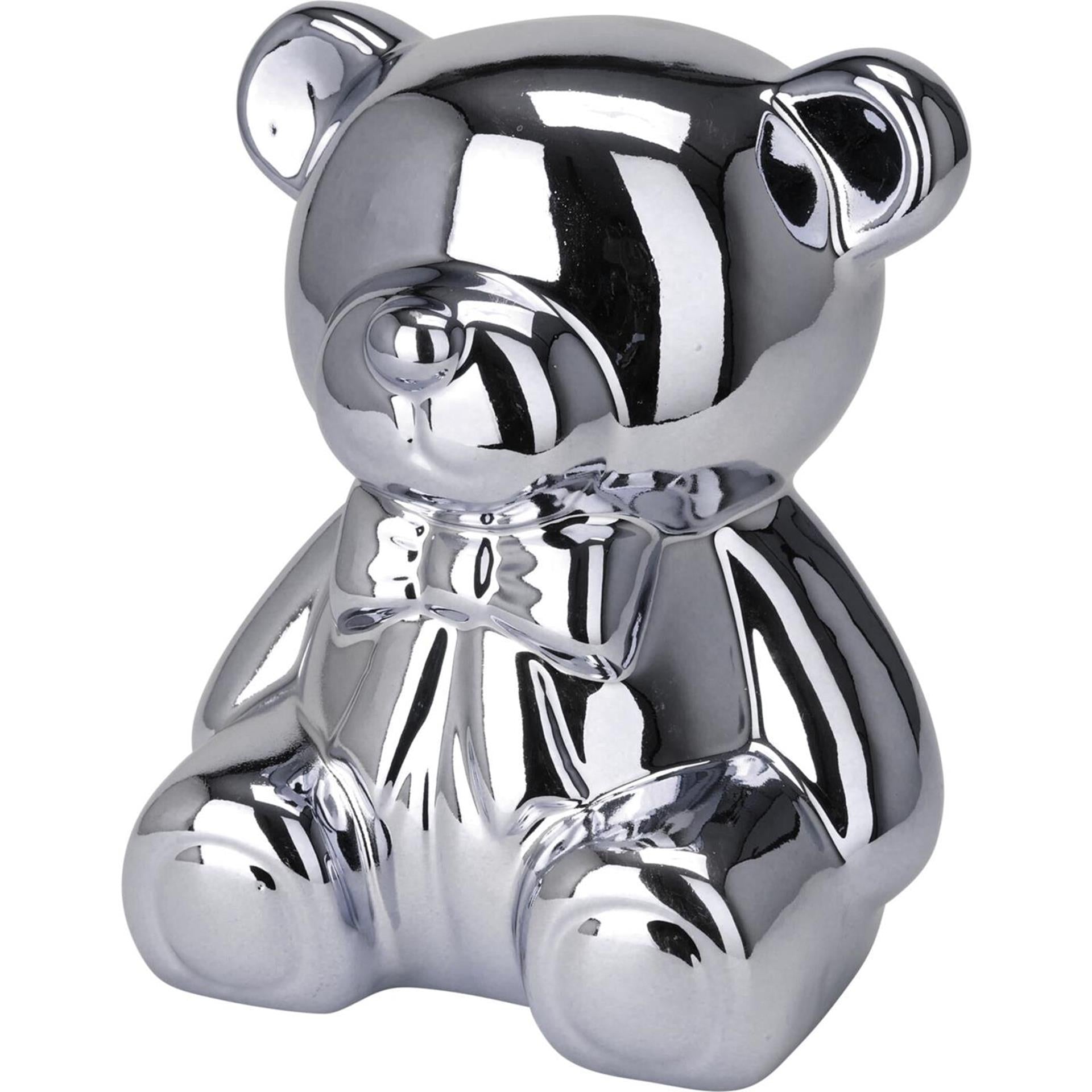 Home Styling Spardose Bär Silber Gold