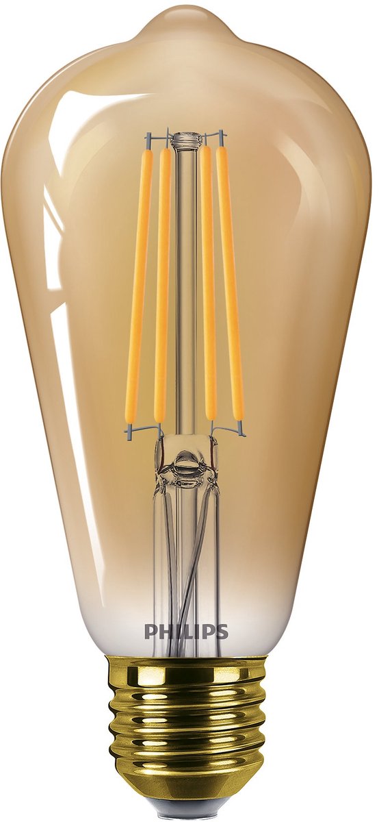 Philips LED Edison Gold – 50 W – E27 – dimmbares extra warmweißes Licht
