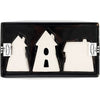 Creativ Company Hängeornamente, Häuser, H: 7,6-9,7 cm, weiß, 3 Stück 1 Box