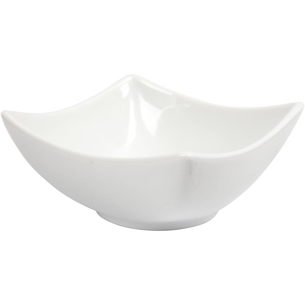 Creativ Company Schüssel, H: 4,5 cm, T 10 cm, weiß, 12 Stück 1 Box