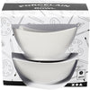 Creativ Company Schüssel, H: 4,5 cm, T 10 cm, weiß, 2 Stück 1 Box