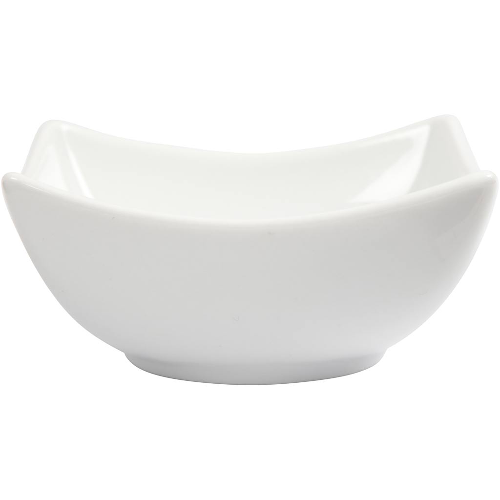 Creativ Company Schüssel, H: 4,5 cm, T 10 cm, weiß, 12 Stück 1 Box