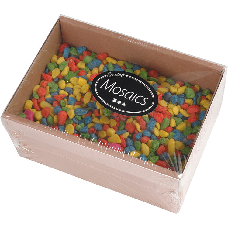 Creativ Company Mosaiksteine, Größe 8-10 mm, Stärke 5 mm, kräftige Farben, 2 kg 1 Karton