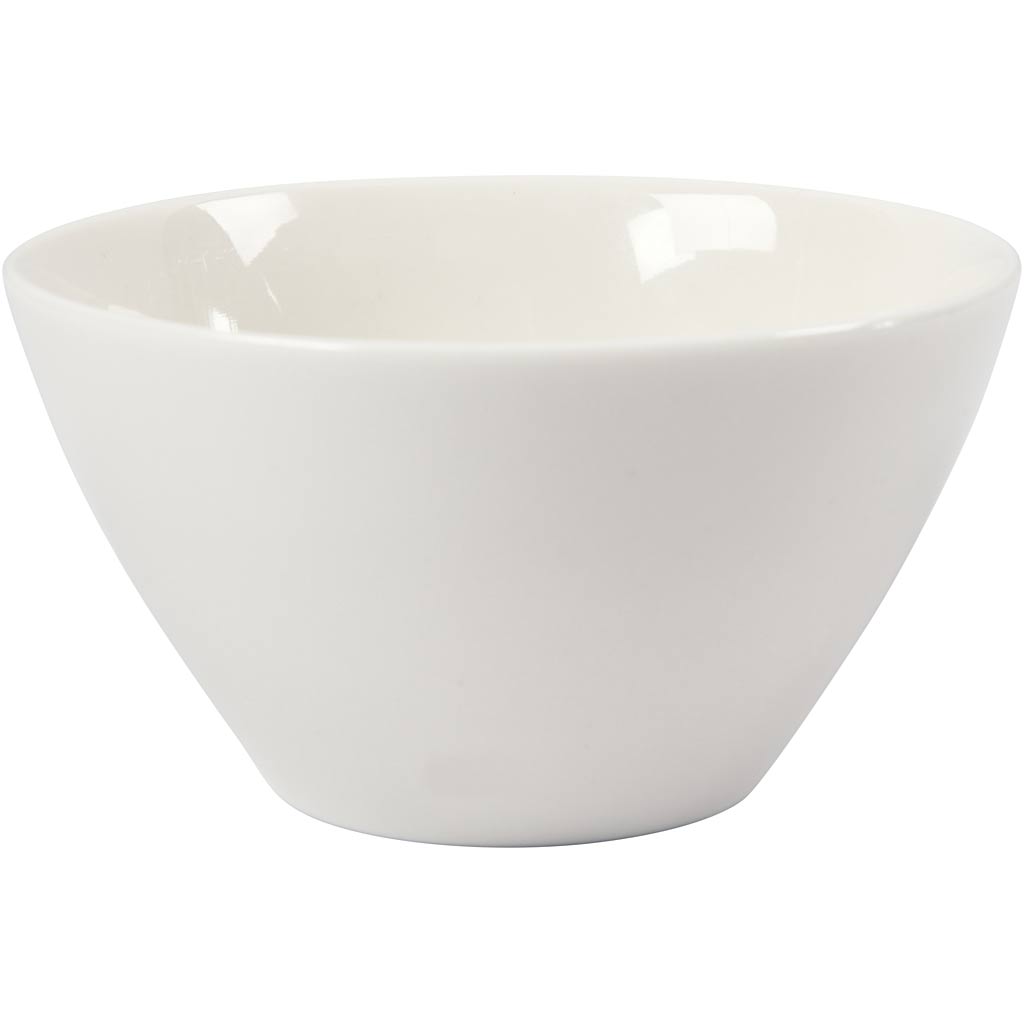 Creativ Company Müslischale, H: 7 cm, T 12,5 cm, weiß, 20 Stück 1 Box