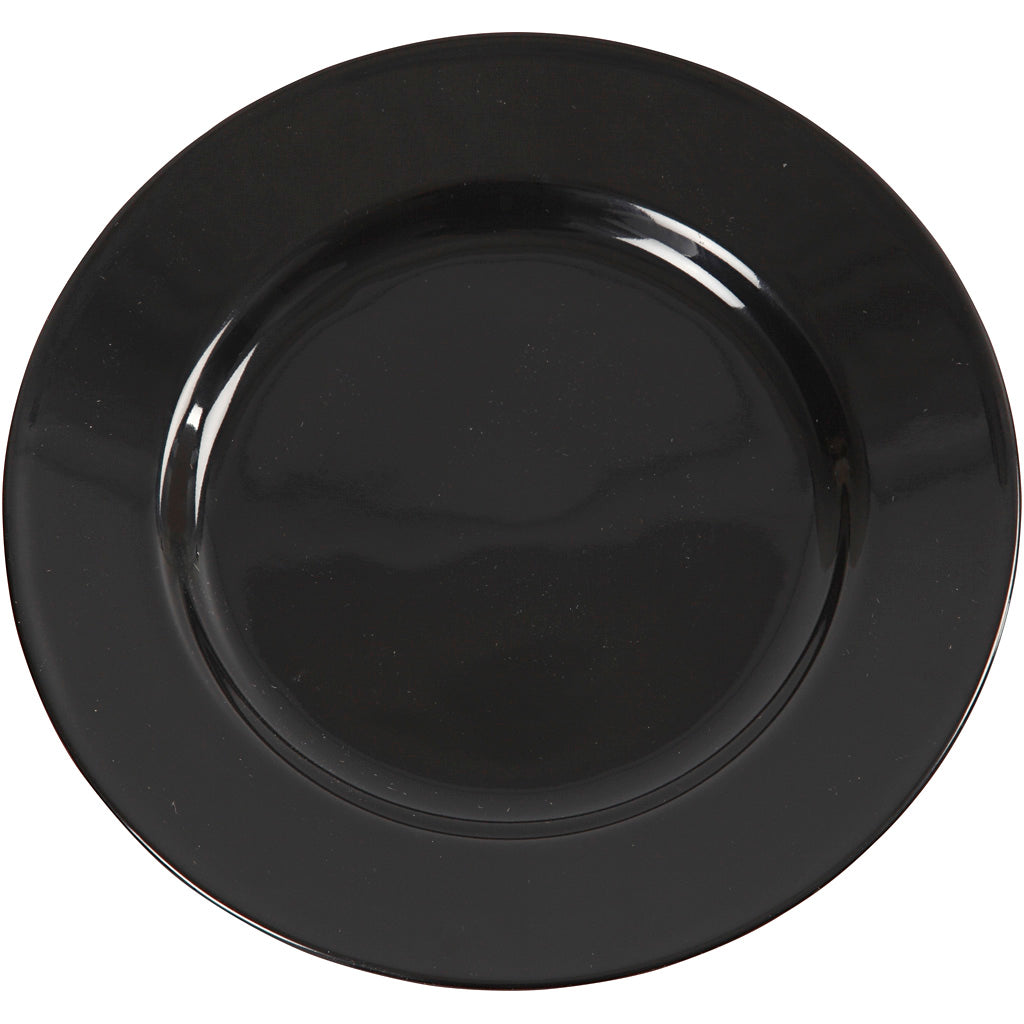 Creativ Firmenteller, D 19 cm, schwarz, 6 Stück, 1 Box