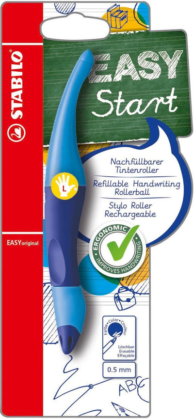 Stabilo easyoriginal - ergonomischer Tintenroller - Linkshänder - blaue Tinte - nachfüllbar - blau