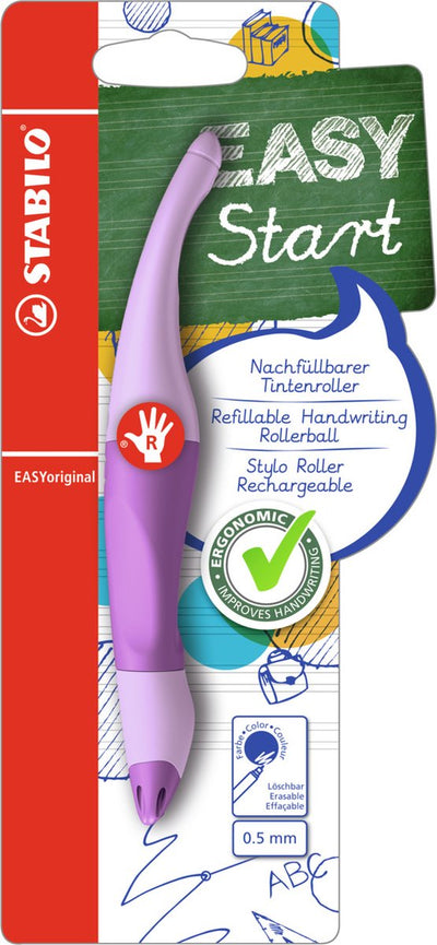 Stabilo Easyoriginal Ergonomic Rollerball rechts -Handant Pastell Lilac Blush