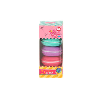 Erstelle es! Candy Macaron Lippenbalsam in Box | 6 Stück