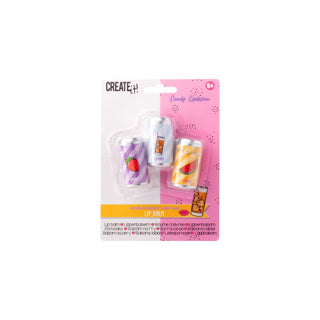 Erstellen Sie es! Bonbonlippenbalsam 3 KRT 3Ass