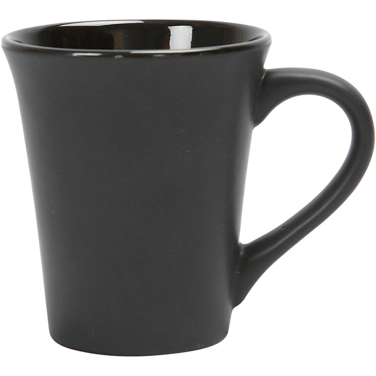 Creativ Company Becher, H: 10 cm, T 5,9-8,7 cm, schwarz, 1 Stück
