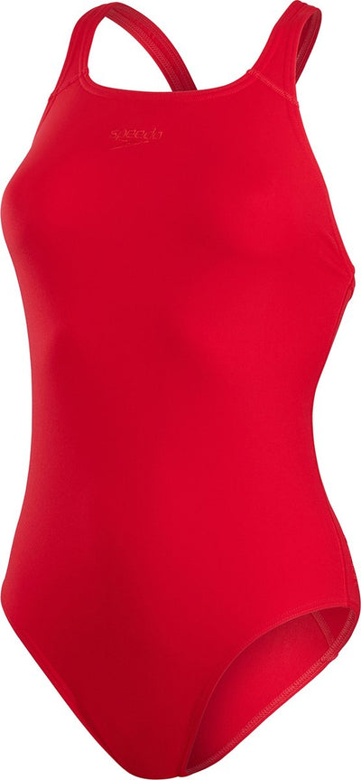 Speedo Endurance+ Medalist roter Damen-Sportbadeanzug – Größe 34