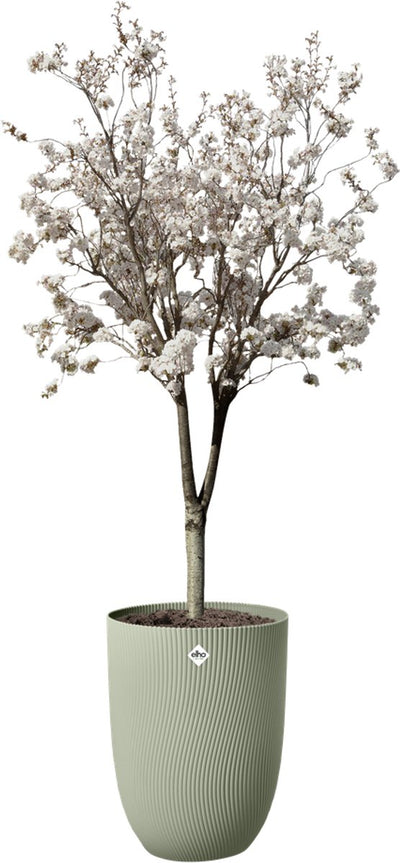 Elho Sereh High 40 – Blumentopf für drinnen und draußen – 100 % recycelter Kunststoff – ø 39 x H 53,4 cm – skandinavisches Grün