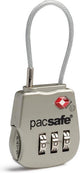 Pacsafe prosafe 800-tsa Kofferschloss 3-stellig-Reiseschloss-Gepäckschloss-USA-Gepäckschloss-Silber (Silber)