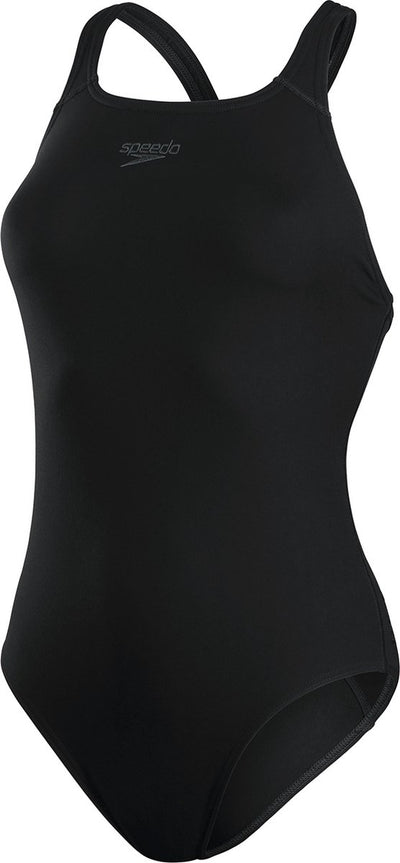 Speedo eco+ Medalist Damen-Sportbadeanzug – Schwarz