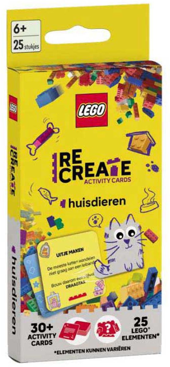 Lego-Aktivitätskarten zum Nachbauen: Haustiere