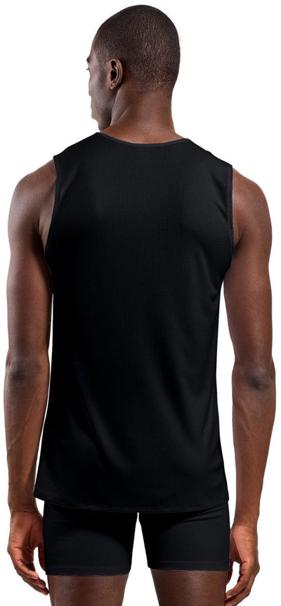 Odlo Active Light Base Layer Singlet mit Rundhalsausschnitt – Herren – Schwarz – L