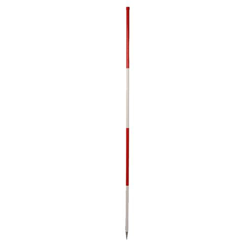 Metallmast 2m weiß-rot | 12 Stk