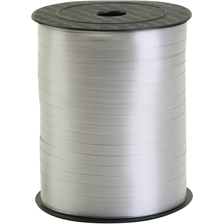 Creativ Company Geschenkband, B: 5 mm, Silber, 400 m 1 Rolle