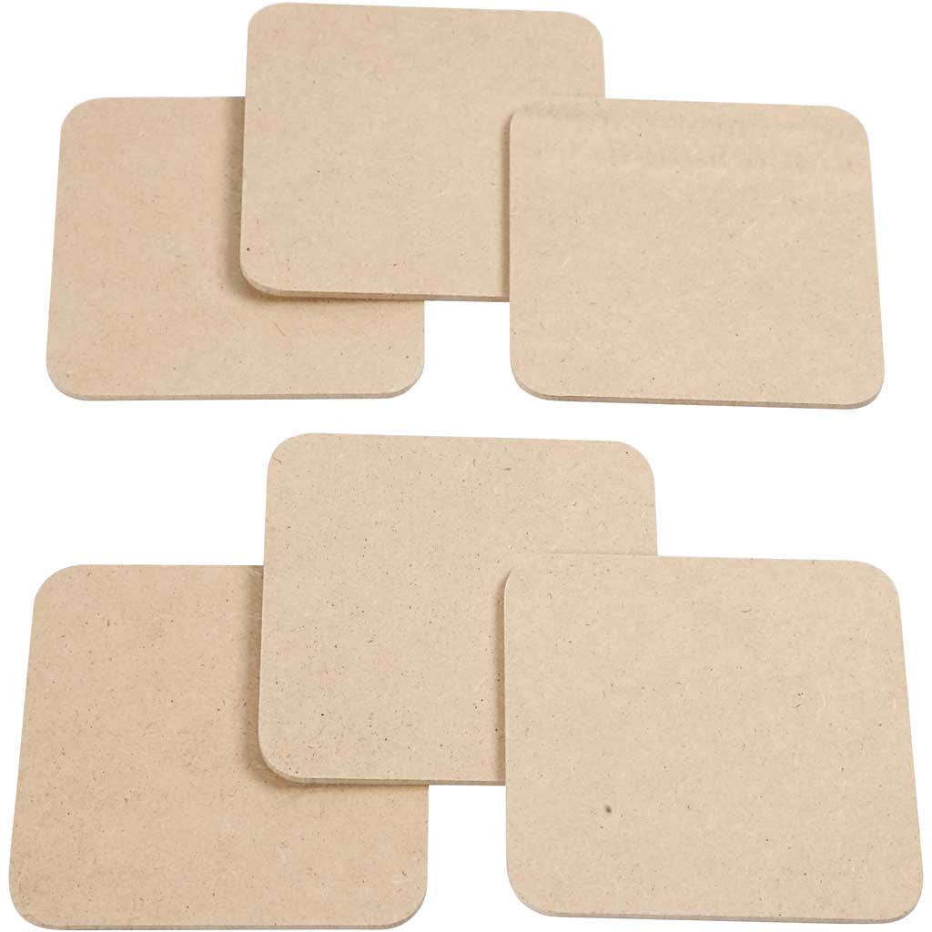Untersetzer MDF, 6st.
