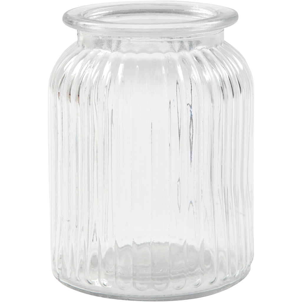 Creativ Company Glasdose, H: 14,5 cm, T 11 cm, Lochgröße 7 cm, 6 Stück 1 Box