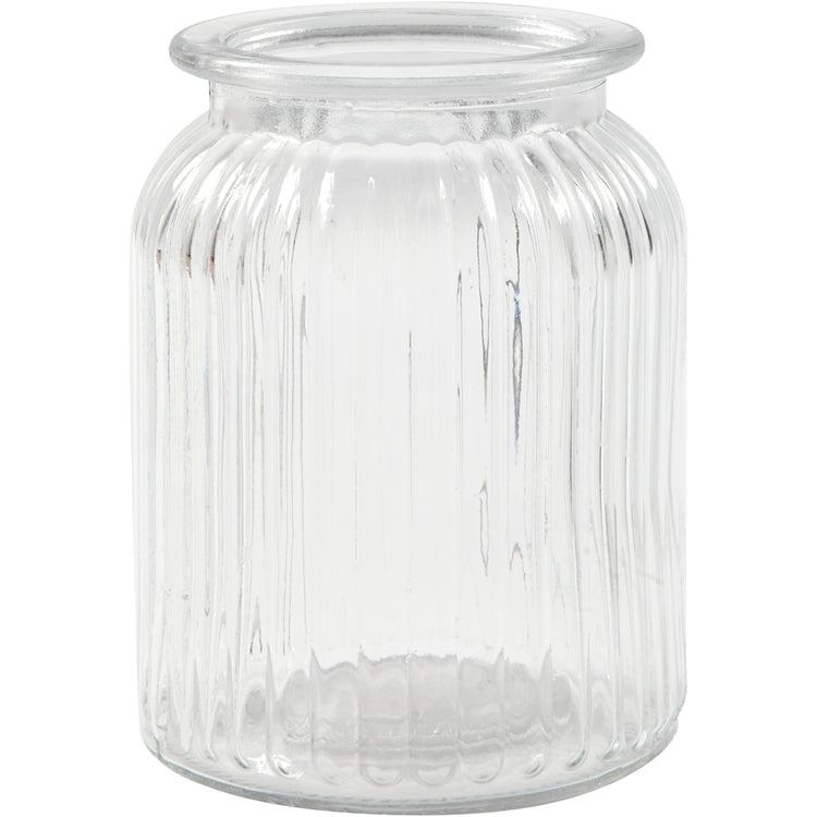 Creativ Company Glasdose, H: 14,5 cm, T 11 cm, Lochgröße 7 cm, 6 Stück 1 Box