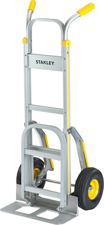 Stanley Sackkarre HT514 - max. 200 kg – faltbare Plattform – Aluminium – 51 x 80 x 123 cm – silbergelb
