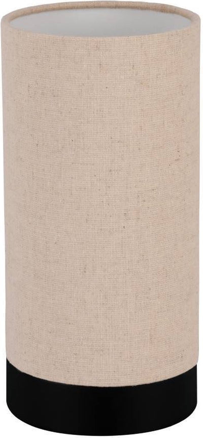 Eglo feniglia Tischlampe – E27 – 25,5 cm – Beige Schwarz – Leinen