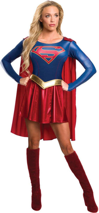 Rubies UK – Supergirl-Kostüm für Damen – mittelgroß – Kostüme für Erwachsene