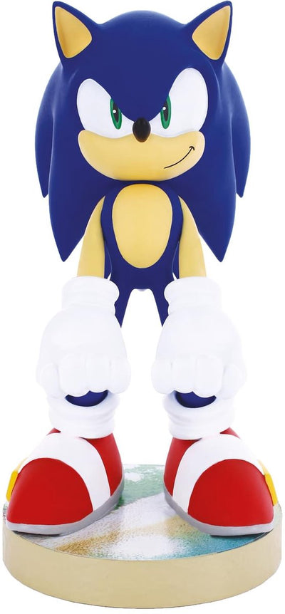 Cableguys Sonic the Hedgehog – modern – Figurenständer für Telefon | Controller | Ladekoffer (Kabelbinder original)