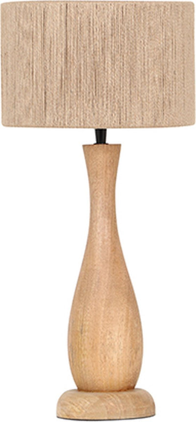 Trio Toba - Tischleuchte - Natur - exkl. 1x E27 4 W - Schnurschalter