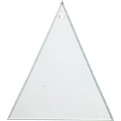 Creativ Company Glass Plate Dreieck mit Loch 8x9cm, 10st.