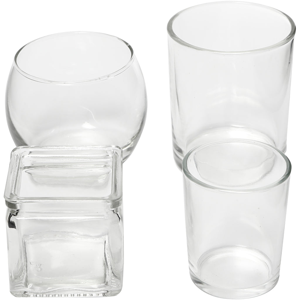 Creativ Company Teelicht, H: 5,3-8,4 cm, T 4,5-7,3 cm, Inhalt kann variieren, 72 Stück 1 Box
