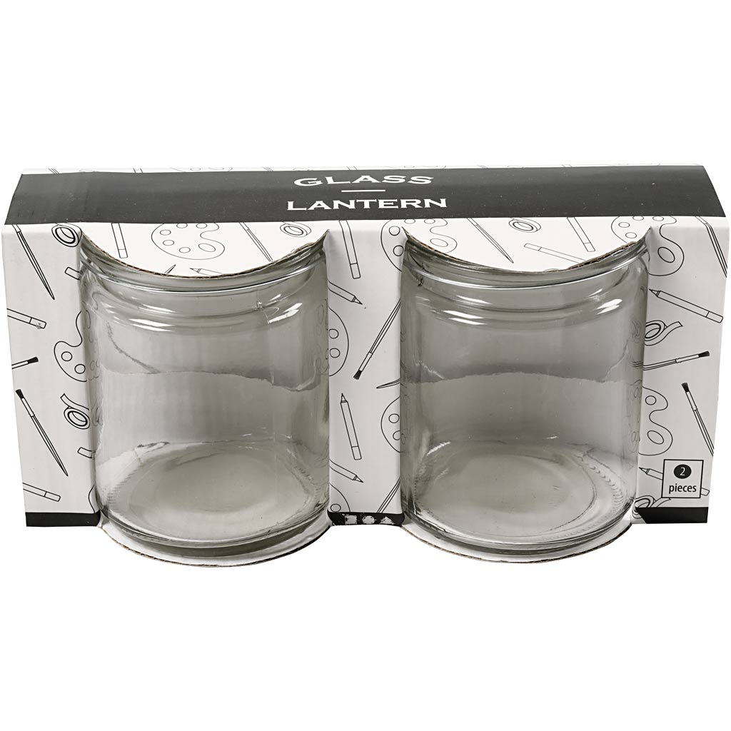 Creativ Firmenlaterne, H: 10 cm, T 7,6 cm, 2 Stück 1 Karton