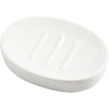 Creativ Company Seifenschale, H: 2,5 cm, L: 13,5 cm, B: 10 cm, weiß, 1 Stück