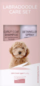 Greenfields Fellpflegeset für Labradoodle – für langhaariges oder lockiges Fell – Shampoo für lockiges Fell und Anti-Tangle-Spray 250 ml
