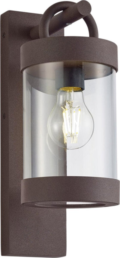 Trio Sambesi - Wandleuchte - Rostfarbe - exkl. 1x e27 4w - Dämmerungssensor - Außenbeleuchtung - IP44