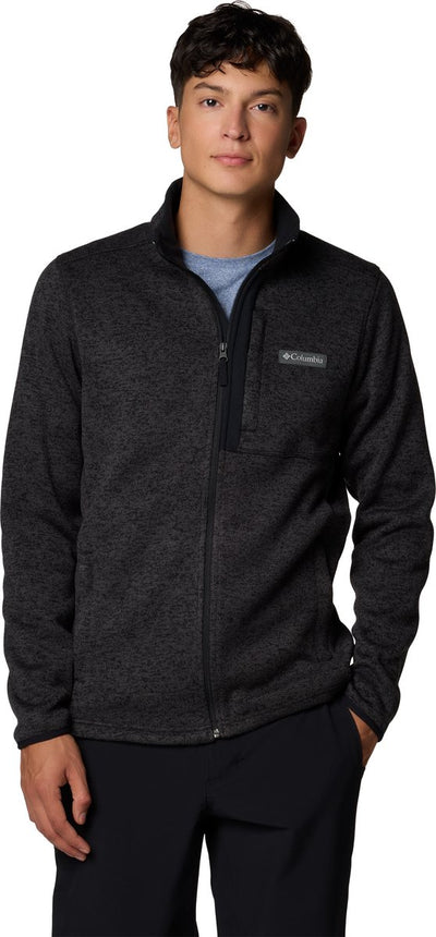 Columbia Sweater Weather™ Outdoor-Weste für Herren mit durchgehendem Reißverschluss – Black Heather – Größe XL