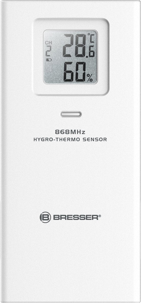 Bresser Wetterstationssensor – Temperatur und Luftfeuchtigkeit – bis zu 150 Meter Reichweite