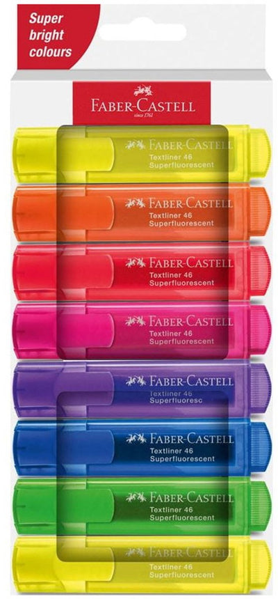 Faber-Castell Textmarker – 8 Stück im Kartonetui – fc-254648