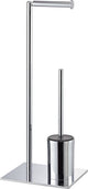 Sealskin Tube - Toilettenbutler - Toilettenbürste mit Silikonhalter - Ersatzrollenhalter - freistehend - Chrom