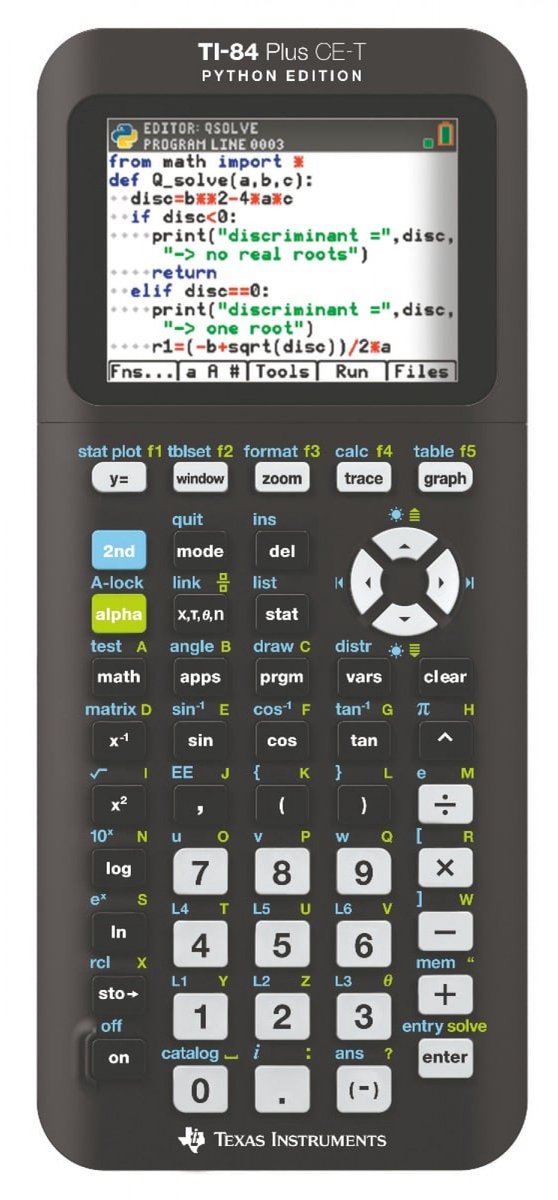 Texas Instruments Ti-84 Plus CE-T Python Edition – Grafikrechner