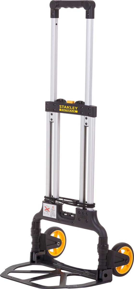 Stanley faltbare Sackkarre fxwt-705 – max. 70 kg – 41 x 40 x 104 cm – Reifen für jedes Gelände – Schwarz Silber